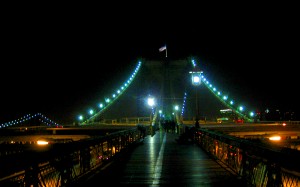 Brooklyn Bridge at night