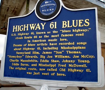 Highway 61 Blues Trail Marker