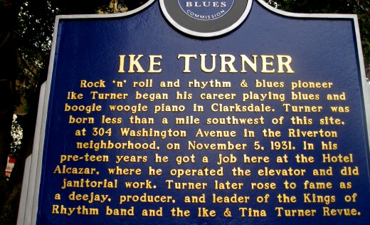 The Marker for Ike Turner on the Mississippi Blues Trail