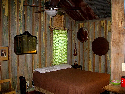 Bedroom at the Shack Up Inn