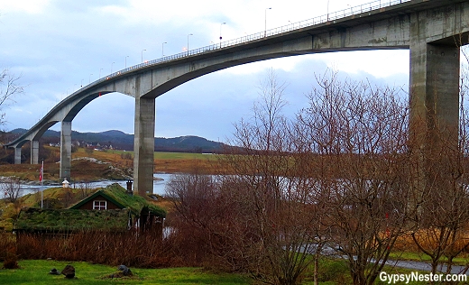 The bridge over the Saltstraumen, the world's strongest tidal flow, near Bodo, Norway