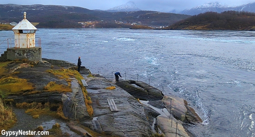 Saltstraumen, the world's strongest tidal flow, near Bodo, Norway