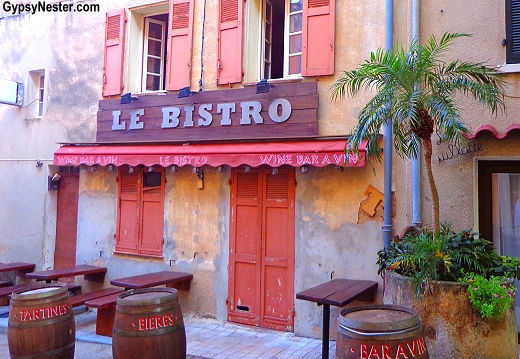 Le Bistro in Bormes-les-Mimosas, Provence, France