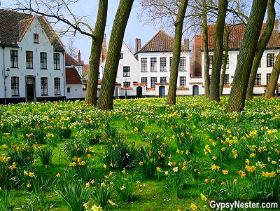 The beguinage in Bruges, Belgium