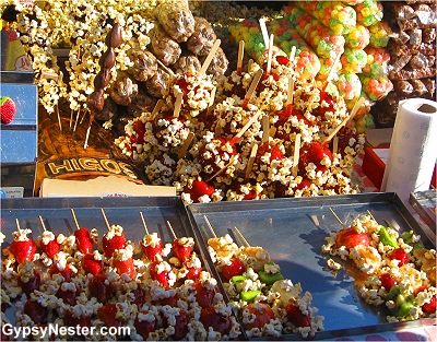 Candy booth at the feria in Buenos Aires