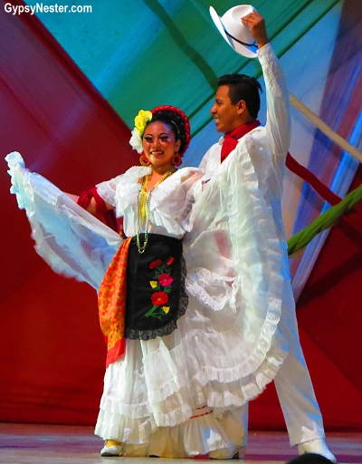 Traditional dancers in Cancun, Mexico