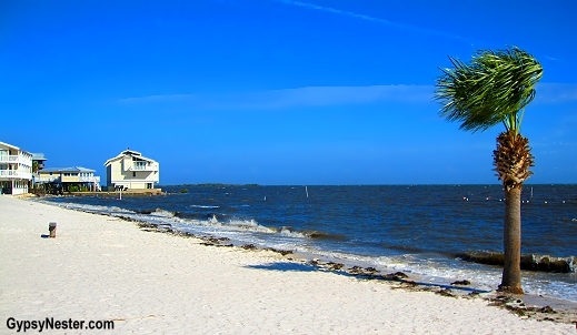 The beach in Cedar Key, Florida