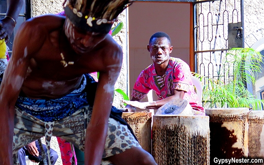Chagga drummer in Tanzania, Africa