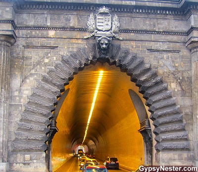 Tunneling through the old city wall of Buda