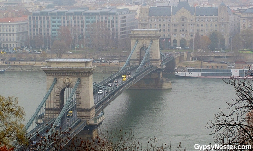 The Chain Bridge of Budapest Hungary