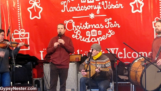 Folk musicians at Budapest's Christmas Fair