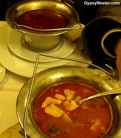 Goulash and fish soup are both classic, typical Hungarian dishes