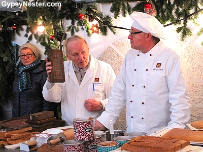 Making gingerbread in Passau, Germany