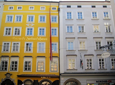 The place where Mozart was born