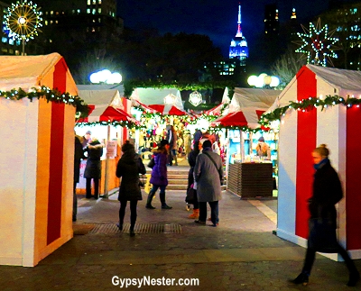 The Union Square Holiday Market in NYC
