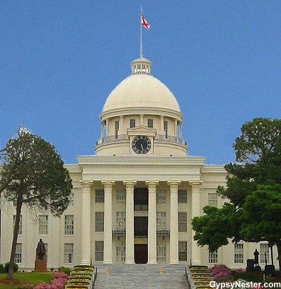 The Capitol Building in Montgomery, Alabama