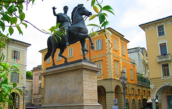 Statue of Carlo Alberto, Casale Monferrato, Italy