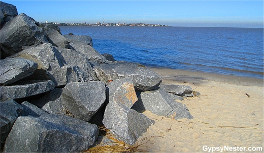 Beautiful beach in Colonia Uruguay