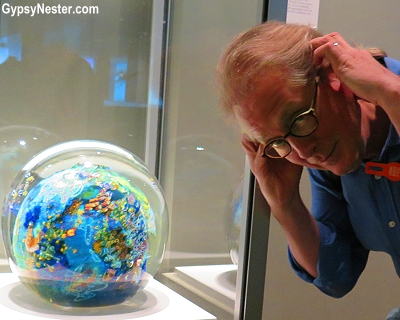 The world's largest paperweight at the Corning Museum of Glass in New York