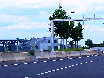 Border crossing into the Czech Republic