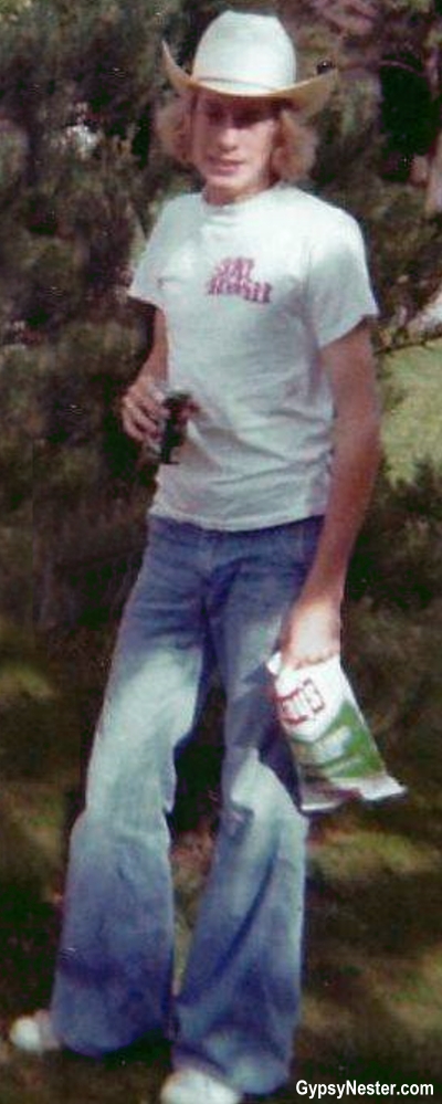 Highschool aged David - the hat! The pants! GypsyNester.com