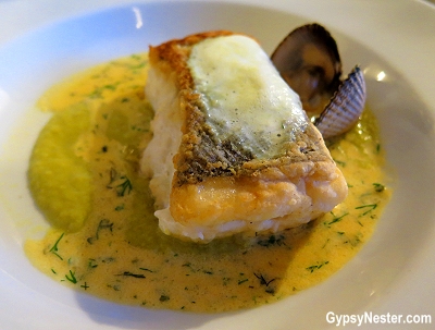Buttery hake at Ashes Bar and Restaurant in Dingle, Ireland