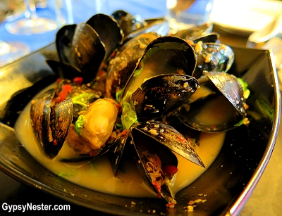 Incredible mussels at Ashes Bar and Restaurant in Dingle, Ireland