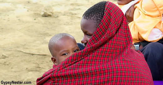 A Maasai mother and child in Tanzania, Africa