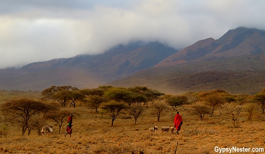 Massai country, the Great Rift Valley in Tanzania, Africa