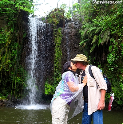 A waterfall on Mount Kilimanjaro in Tanzania with Discover Corps