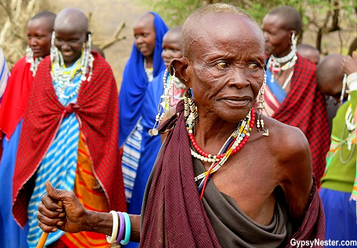 A Massai woman in Tanzania, Africa
