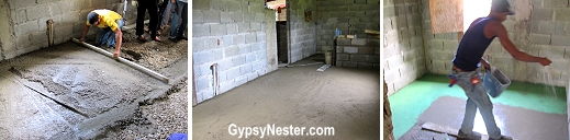 Laying concrete floors in Dominican homes with Fathom Travel and IDDI