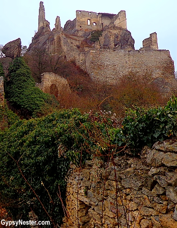 Kuenringer Castle in Durnstein, Austria in the Wachau Valley