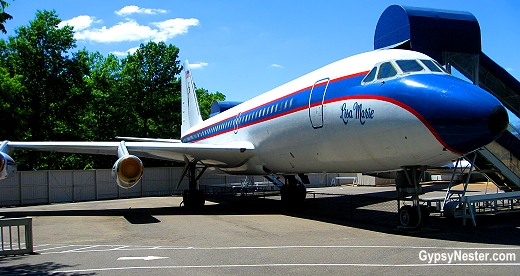 Elvis's plane, the Lisa Marie, at Graceland in Memphis, Tennessee