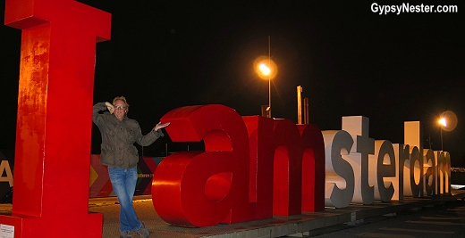 Hanging out at the Iamsterdam sign! GypsyNester.com