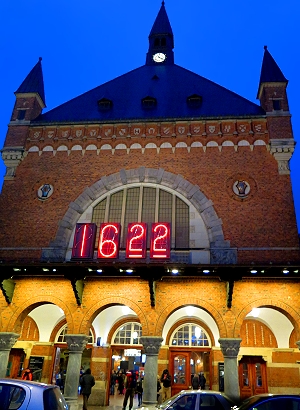 The Copenhagen train station