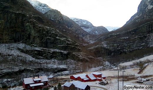 View from the train to Flam in Norway