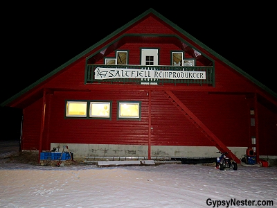 A Sami reindeer herder in Lonsdal, Norway