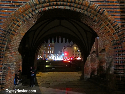 The Holsten Gate in Lubeck, Germany