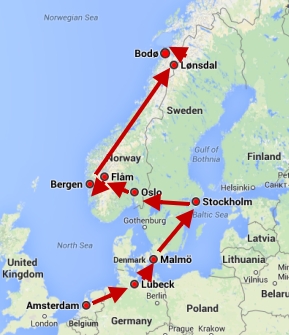 Our trip from Amsterdam through Scandinavia to the top of the world! GypsyNester.com