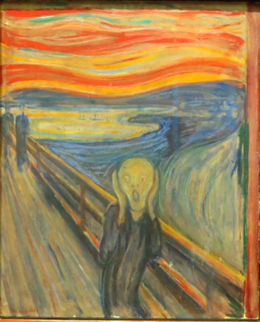 Edvard Munch's Scream in the Nasjonalgalliet in Oslo, Norway