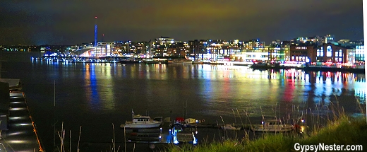 The view form Festning Resurart in Oslo, Norway