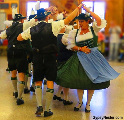 German dancers at the Hunter Mountain Octoberfest in New York
