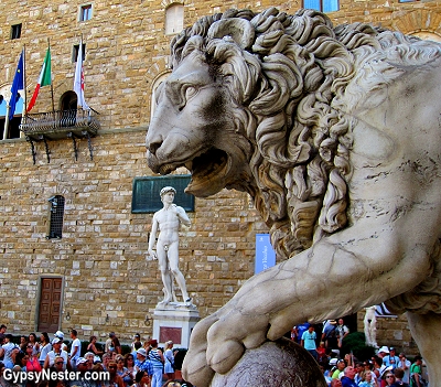 The Medici Lions in Florence, Italy