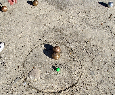 It is an offshoot of lawn bowling, or boules in French, that became popular along the Riviera about one hundred years ago. 