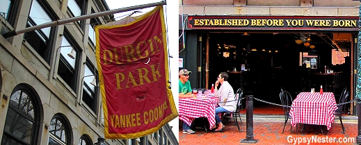 Durgin-Park is the oldest existing restaurant in Faneuil Hall Marketplace in Boston