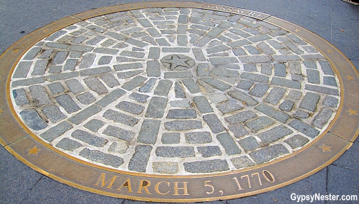 The site of The Boston Massacre