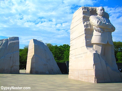The Martin Luther King Memorial in Washington DC