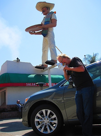 Huge taco guy in Malibu!