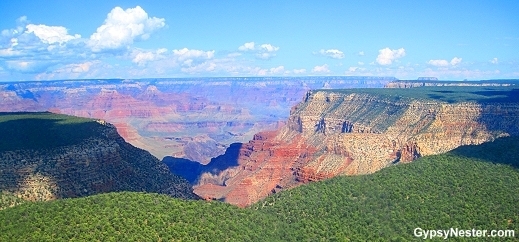 Flying over the rim of the Grand Canyon in a helicopter!